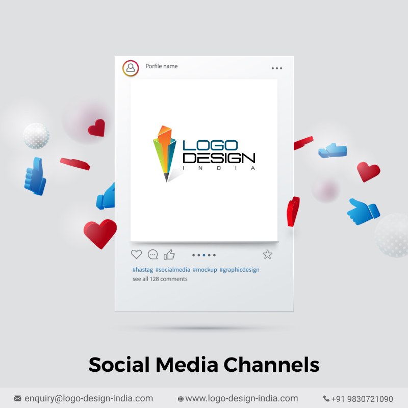 logo on social media channels